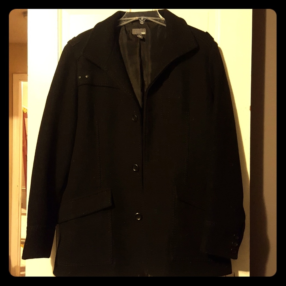 Black pea coat